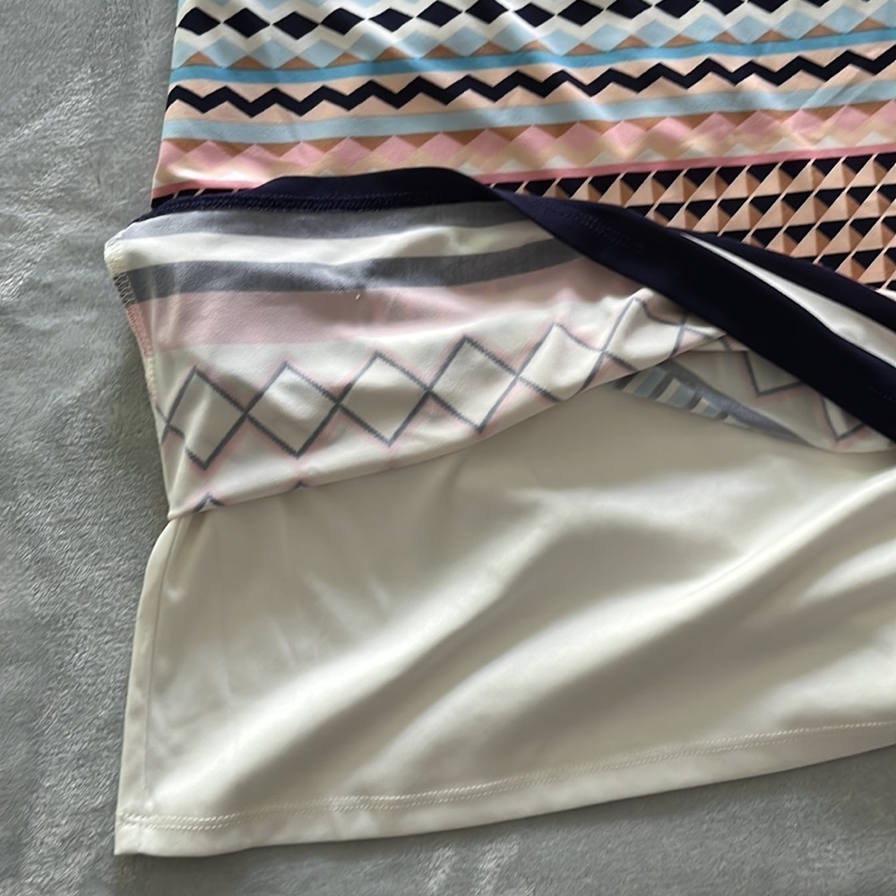 Eliza J Geometric Print Dress Pastel Size 6 - Picture 6 of 16